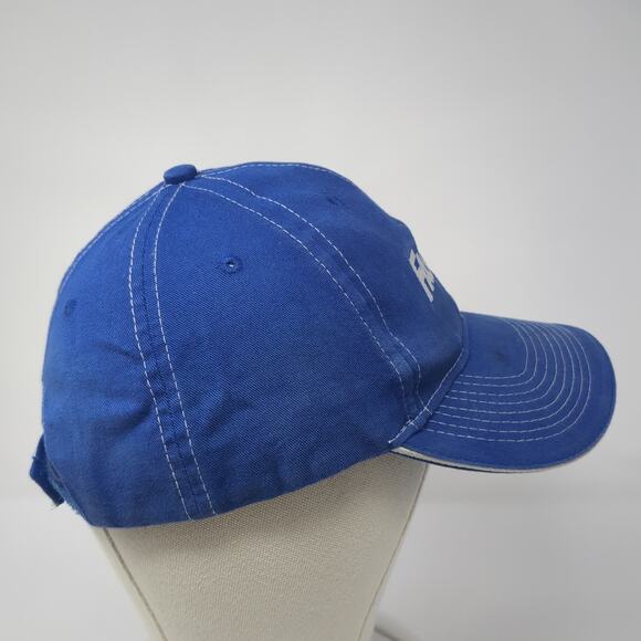 Fastenal Strapback Baseball Cap Blue One Size Adjustable Embroidered 6 Panel - Picture 4 of 9